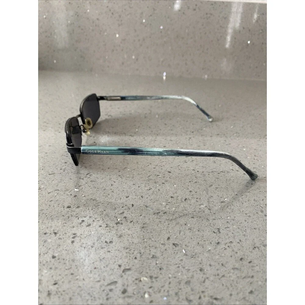 COLE HAAN CH1022 II Eyeglasses Frames ONLY 53-16-135 Black/Blue Teal Marble